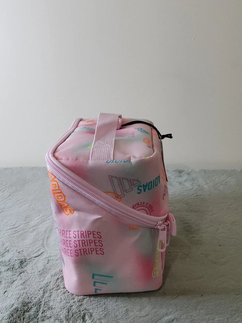 * Adidas Girl's Affiliate Logo School Collegiate Office Lunch Bag Pink/White